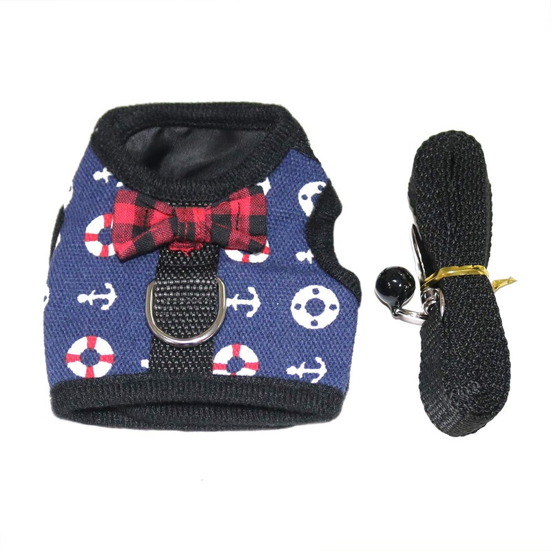 Rypet Guinea Pig Harness and Leash - Soft Mesh Small Animal Harness with Safe Bell, No Pull Comfort Padded Vest for Guinea Pigs, Ferret, Chinchilla and Similar Small Animals - Image 2